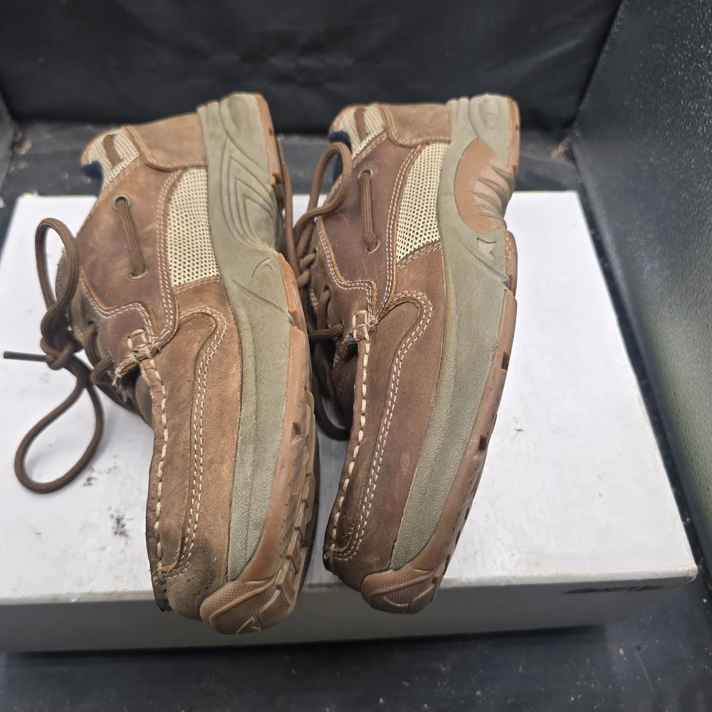 Casual Brown Leather Boat Shoes for Men